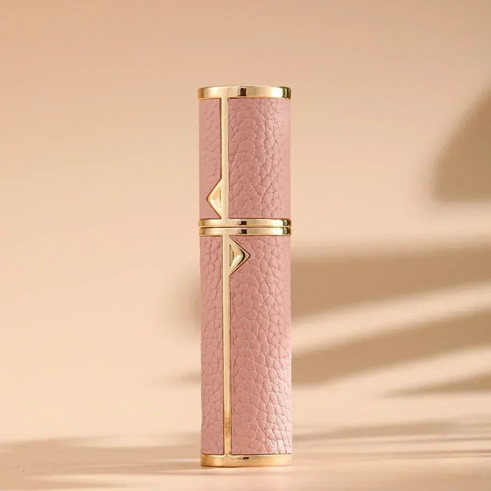 5ML Leather Bottom-Fill Refillable Perfume Atomizer – Travel Cologne Spray Bottle | Fine Mist Spray