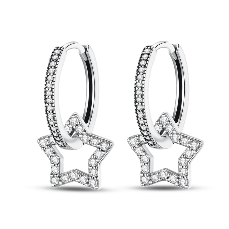 925 Sterling Silver Glowing Starfish & Shell Earrings | Fashion Jewelry for Women