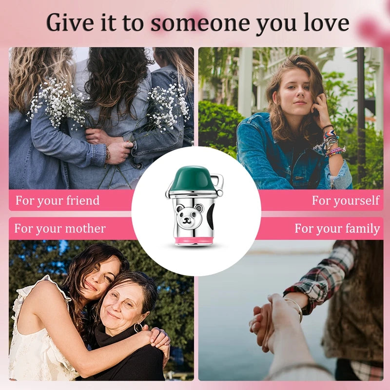 925 Sterling Silver Luminous Golden Firefly Charms | Sparkling Bee & Cat Dangle Beads Fit Original Bracelet DIY Jewelry Gift