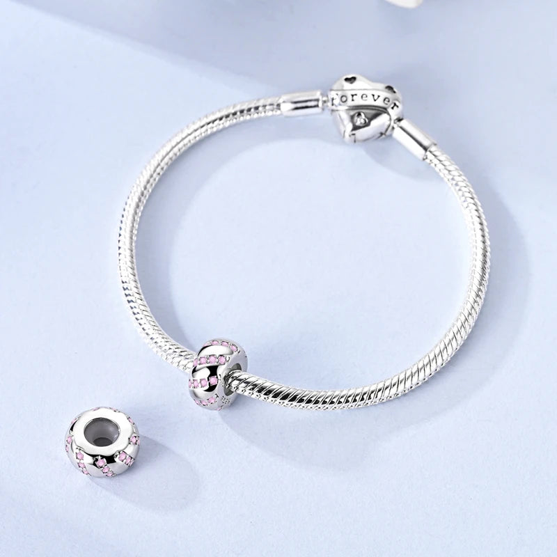 925 Sterling Silver Golden Charms Bow Cross Earth Passport Dangle | Fits Original Bracelet DIY Jewelry Gift for Women