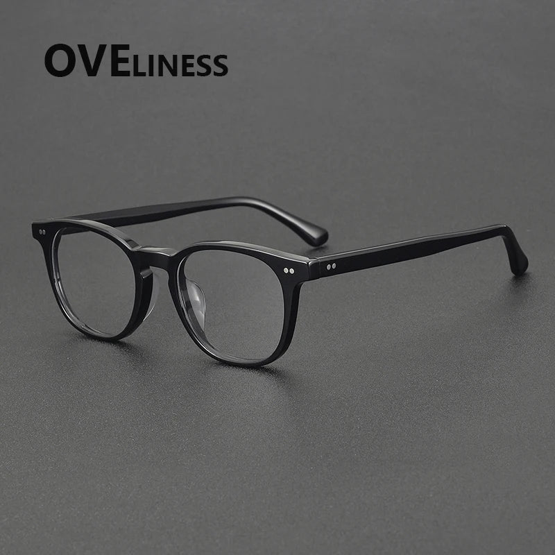 2025 Vintage Round Acetate Glasses 👓 Unisex High-Quality Eyewear