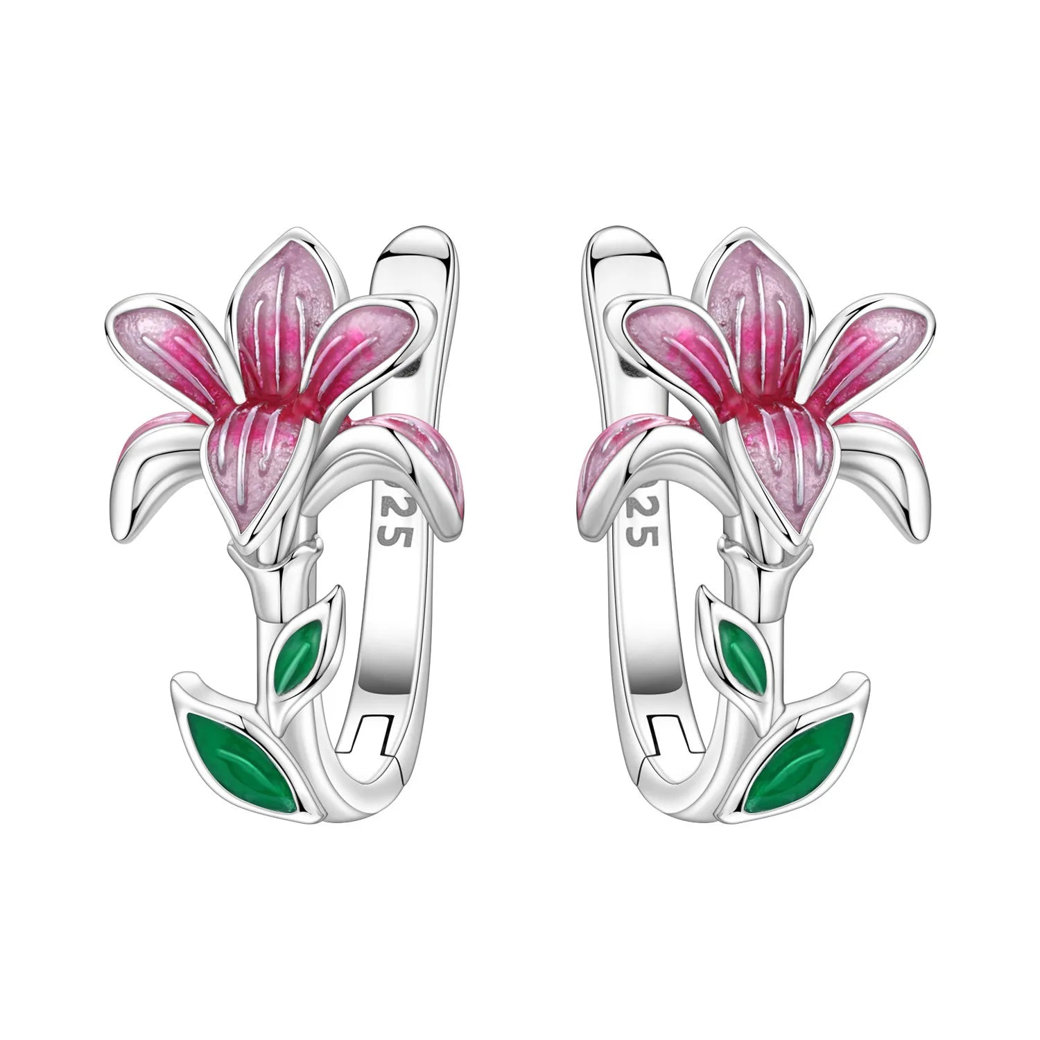 Orstarry 925 Sterling Silver Pink Sweet Bow Drop Earrings | Women’s Original Jewelry Party & Anniversary Gift