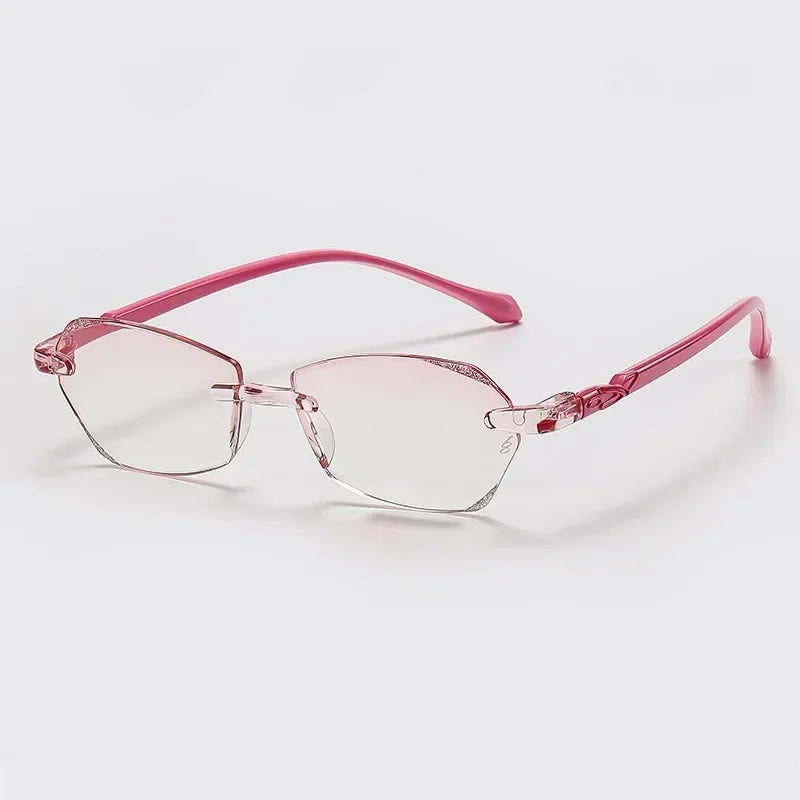 New Diamond Cut High Definition Reading Glasses – Men & Women Far-Sighted Hyperopia Eyewear | Classic Rimless Presbyopia Eyeglasses