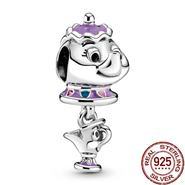Miniso Disney 925 Sterling Silver Christmas Eve Series Charms | Poker Jack Skull Beads Fit Original Bracelet Women Jewelry Gift