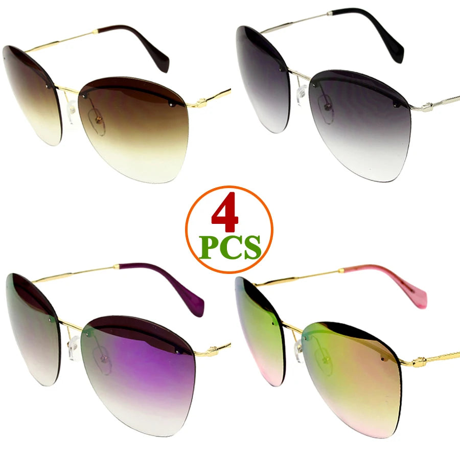 2025 Rimless Oval Sunglasses 🕶️ UV400 Luxury Unisex Outdoor Eyewear