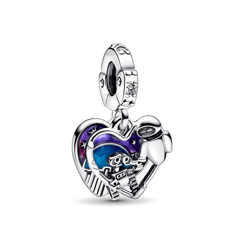 925 Sterling Silver Heart, Crab & Octopus Charms | Fit Original European Bracelet DIY Jewelry Accessories