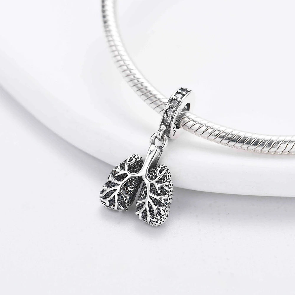 925 Sterling Silver Wine Pot, Cross, Heart & Organ Charms – Fit Pandora Bracelet, DIY Women’s Religious Jewelry