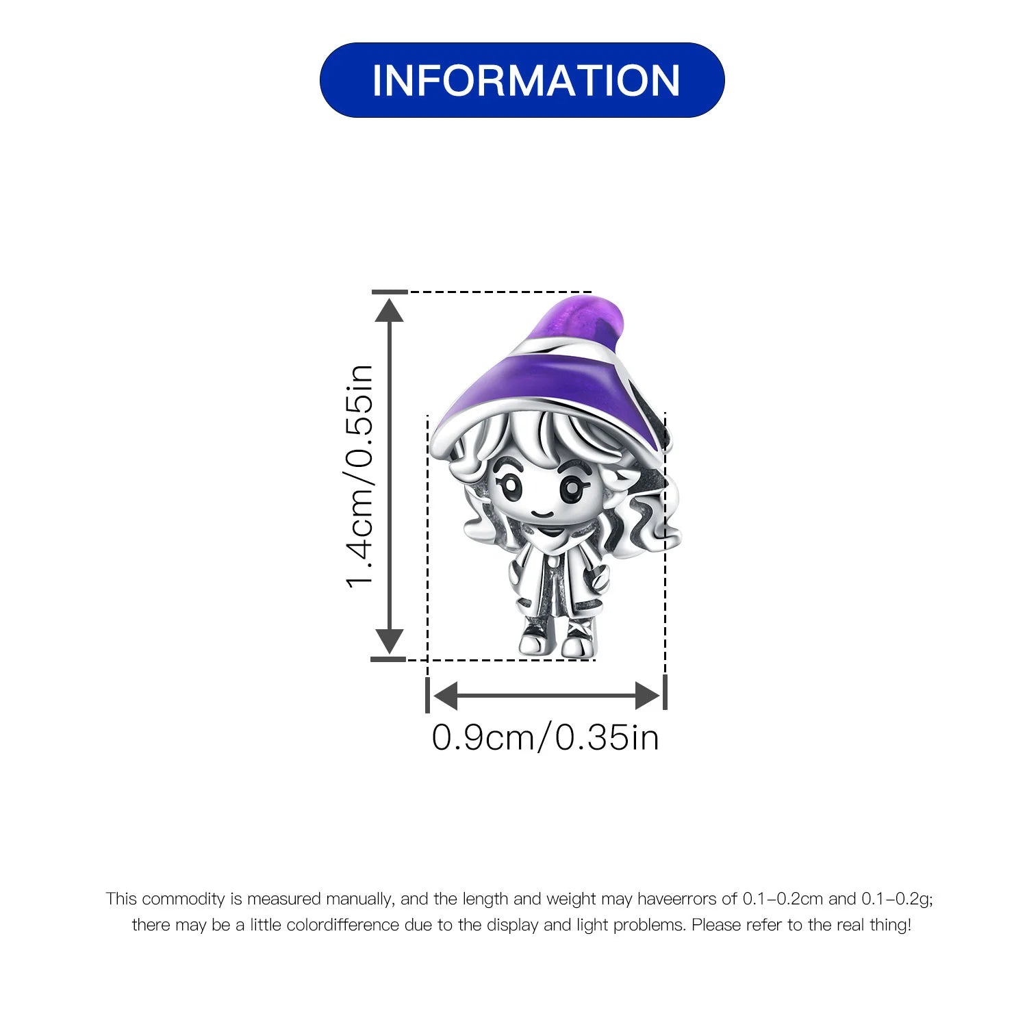 Orstarry 925 Sterling Silver Cartoon Nurse Charm Bead | Cute DIY Bracelet Jewelry Gift for Women