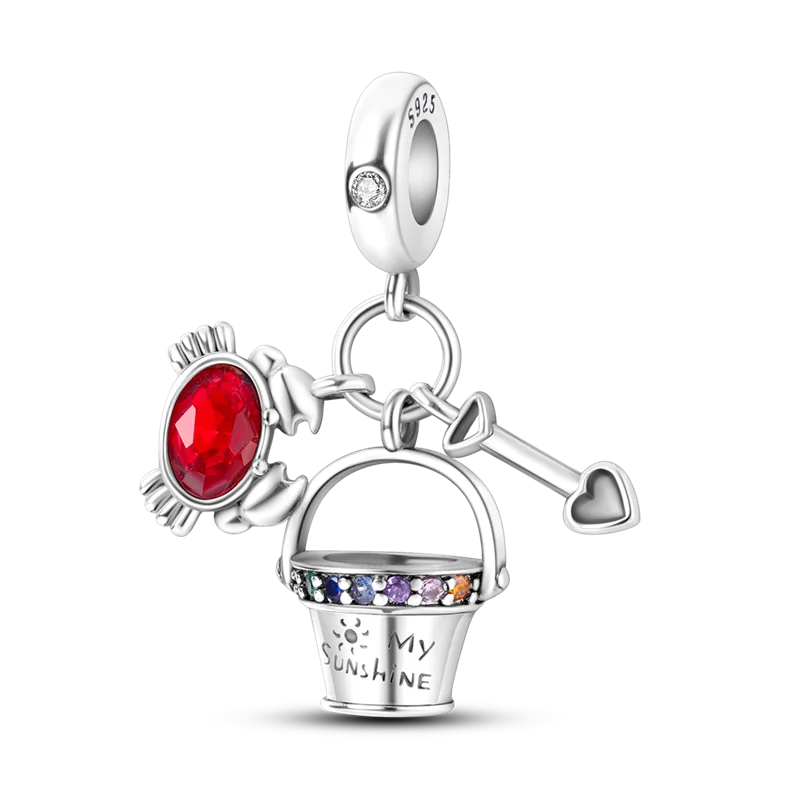 925 Sterling Silver Summer Ocean Collection Charms | Dangle Beads for Women Lover DIY Fine Jewelry Gift