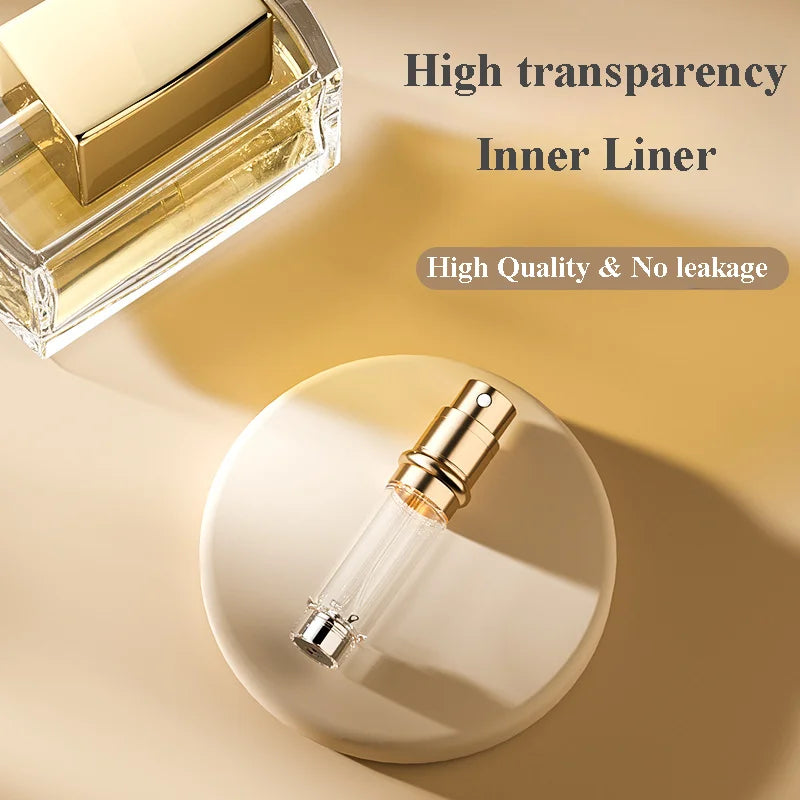 5ML Portable Mini Perfume Bottle – Travel Refillable Cosmetic Dispenser | Leather Leak-Proof Perfume Sprayer