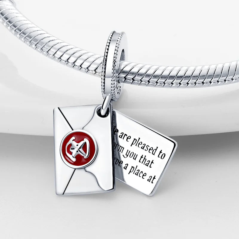 2024 Hot Sell Magician Series Pendant | 925 Sterling Silver Envelope & Owl Charm Beads for Bracelet