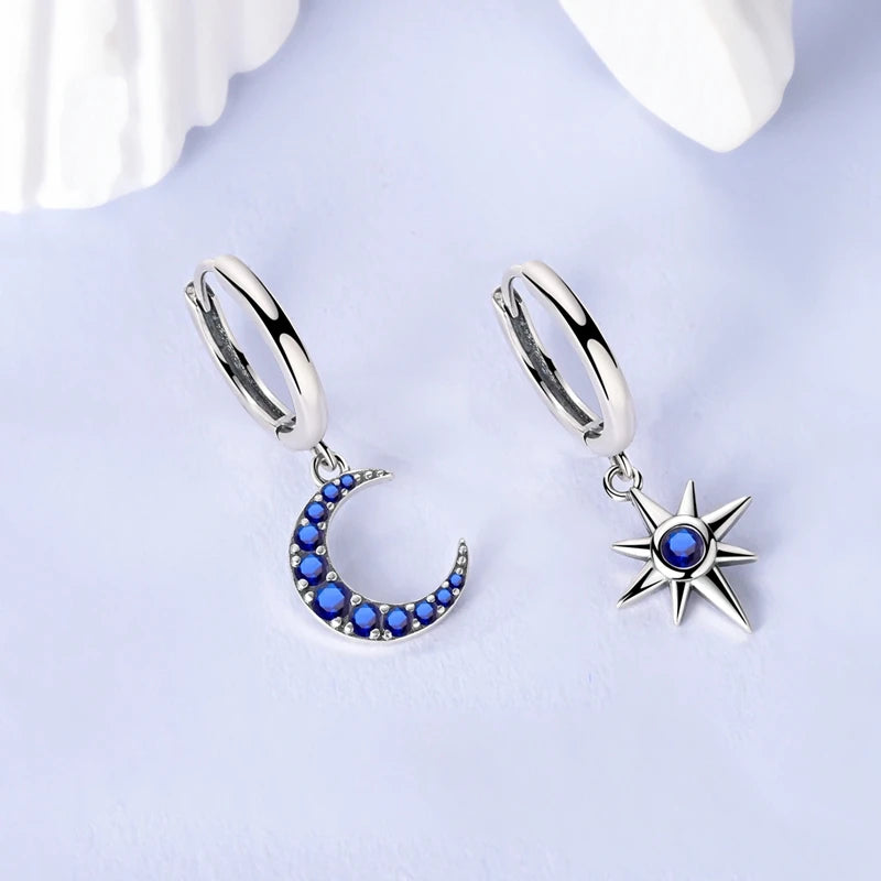 2025 925 Sterling Silver Hoop Earrings for Women | Drop Stud Fine Jewelry Engagement & Anniversary Gift