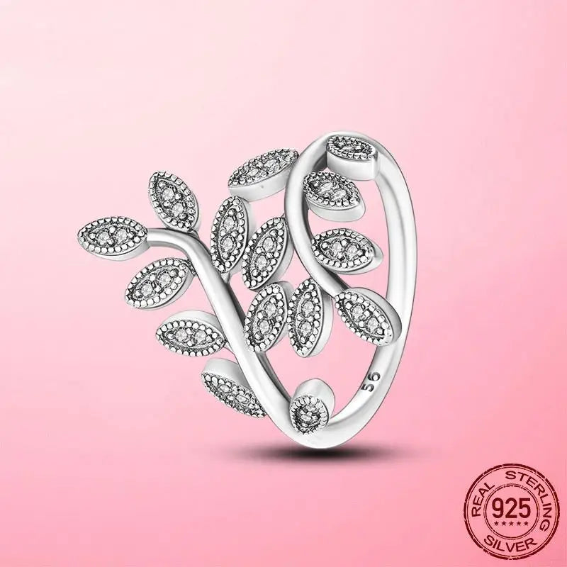 925 Silver Stackable Infinite Heart Daisy Flower Ring for Women | Sterling Silver Brand Jewelry Gift