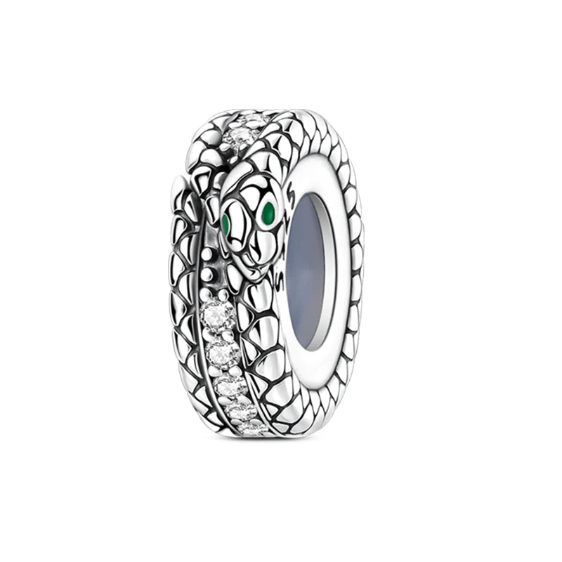 100% 925 Sterling Silver Rainbow Zircon Butterfly & Dragon Charms – DIY Bracelet Beads