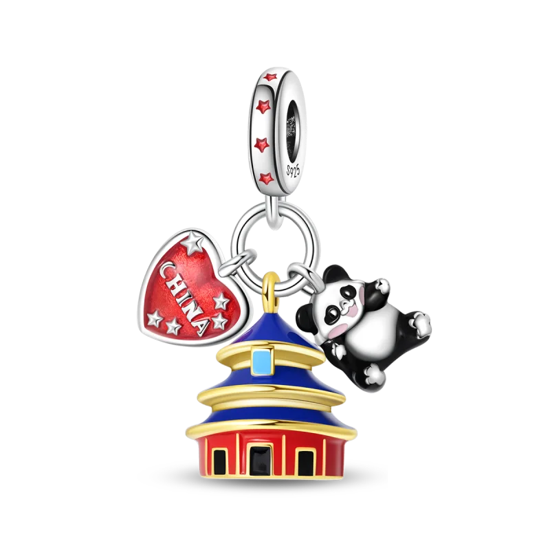 925 Sterling Silver Travel Charms | London Big Ben Eiffel Tower Bead