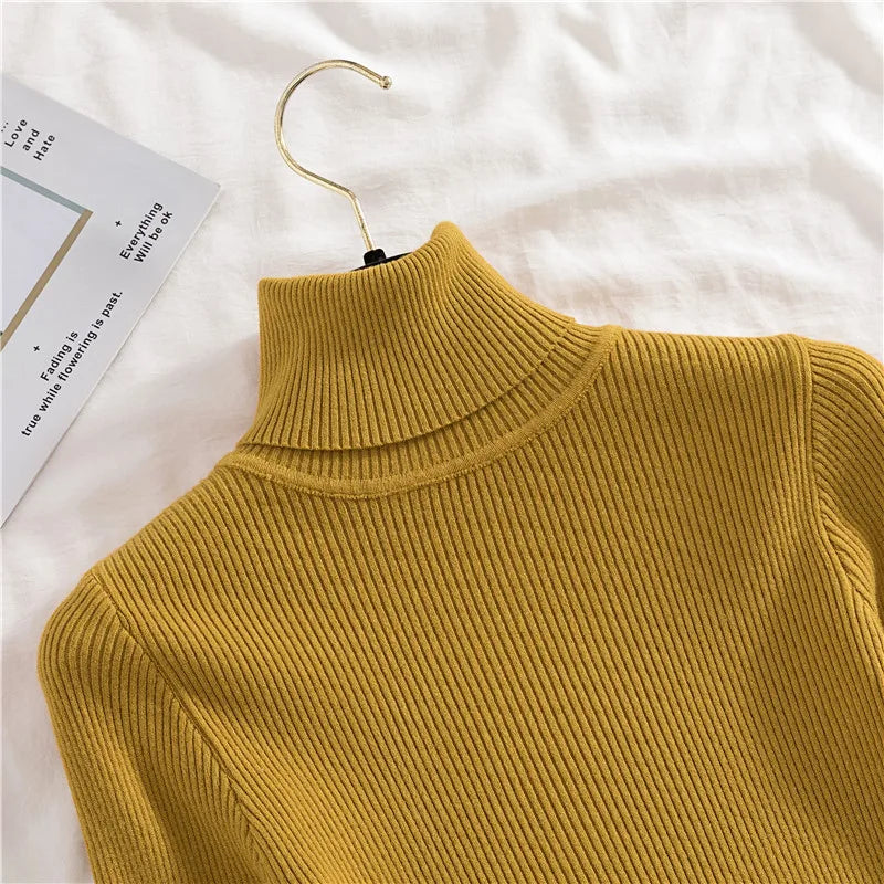 Heliar Women’s Fall Turtleneck Sweater – Soft Knitted Cashmere Pullover, Basic Warm Jumper for Autumn Winter 2024