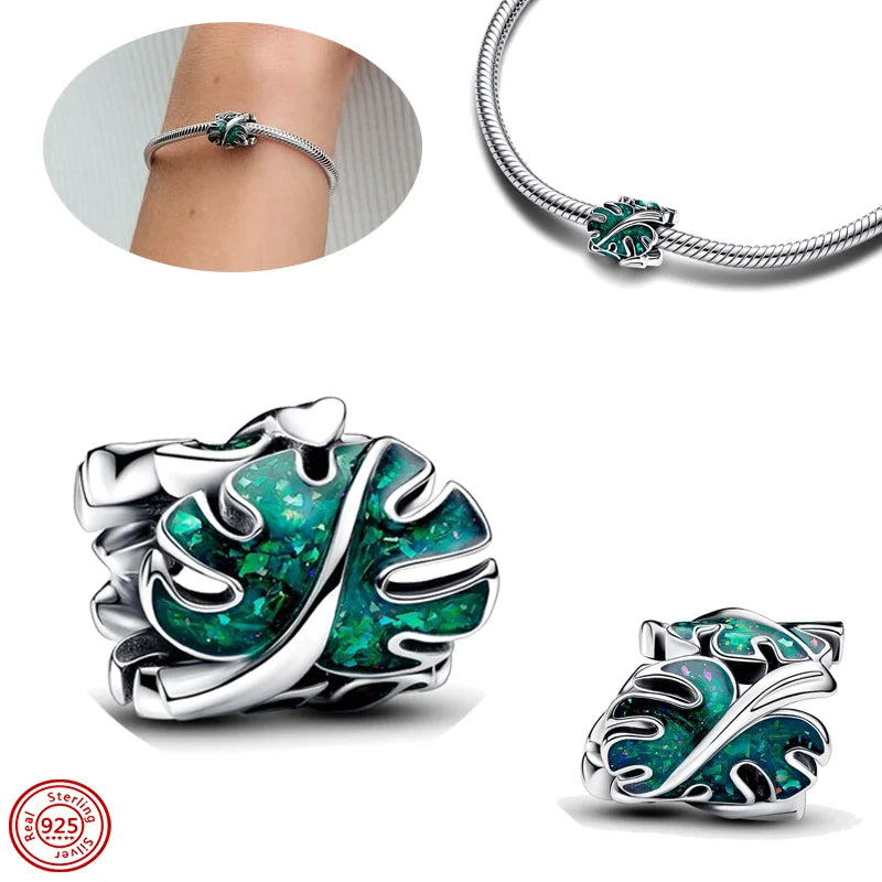 New 925 Sterling Silver Black & White Zircon Bee Butterfly Charms | Fit Original Bracelet Pendant DIY Women Jewelry Gift