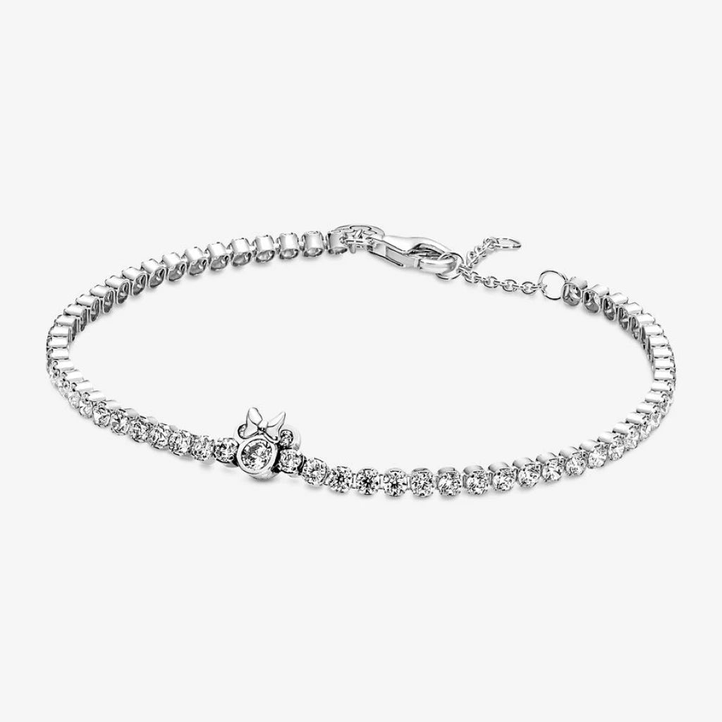 Minnie Mickey Snowman 925 Sterling Silver Charm Bracelet for Women | DIY Jewelry Gift