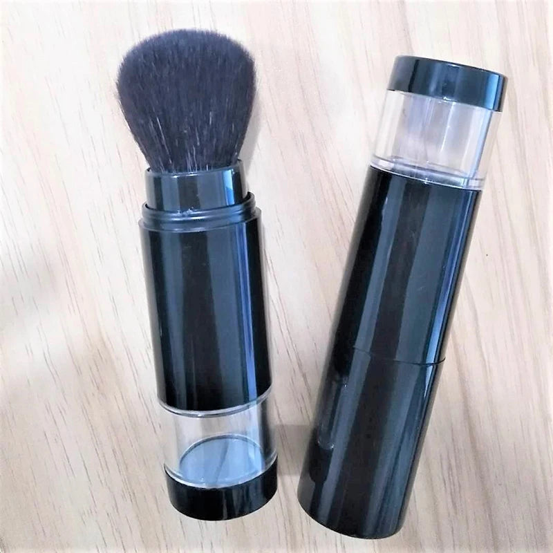 Portable Makeup Brushes Set – Face Cosmetic Foundation, Powder & Blush Makeup Brush with Travel Storage Beauty Tool