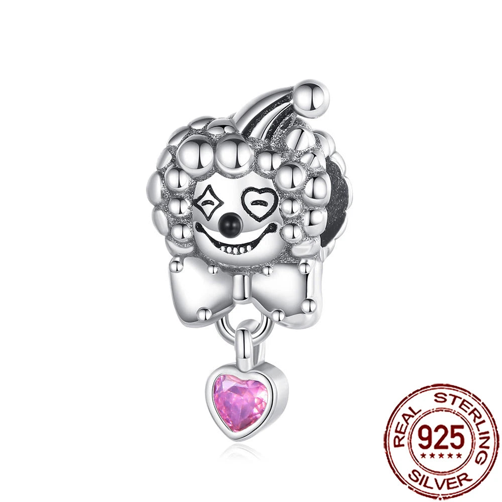 Gothic 925 Sterling Silver Grim Reaper Skull Charm Bead Fit Pandora Bracelet