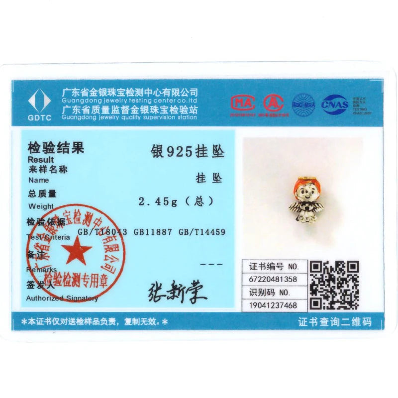 S925 Silver Angel Baby Charms | Heart Shape Wings Dangle Beads Fit Bracelet & Necklace