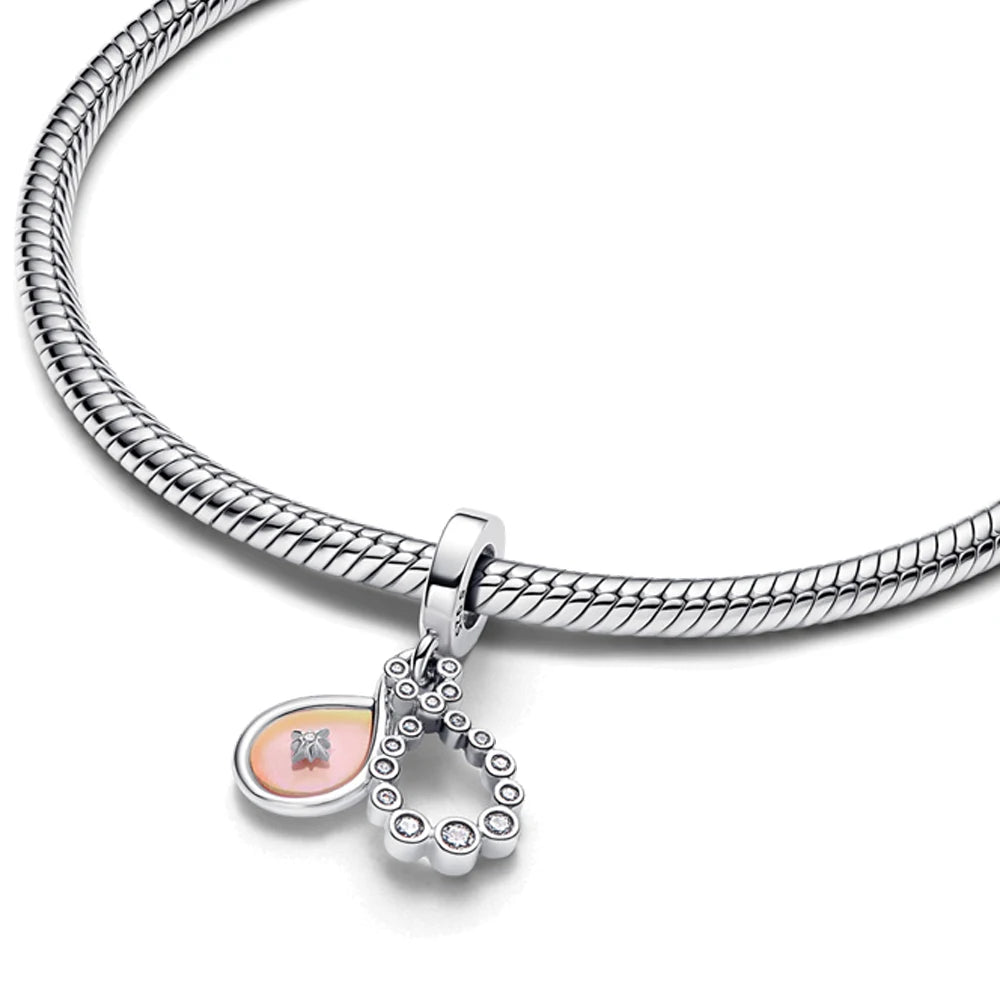 Sparkling Christmas Butterfly Bell Moon Charms | 925 Silver Beads Fit Original Pan Bracelet | DIY Women Jewelry New Year Gift