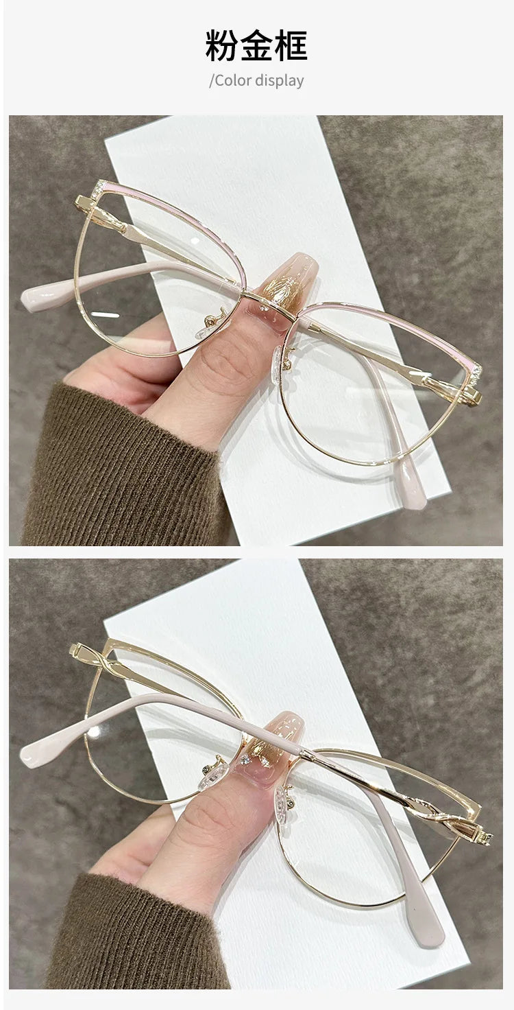 ZIROSAT J9289 Women’s Prescription Eyeglasses – Alloy Frame Optical Glasses for Female Eyewear