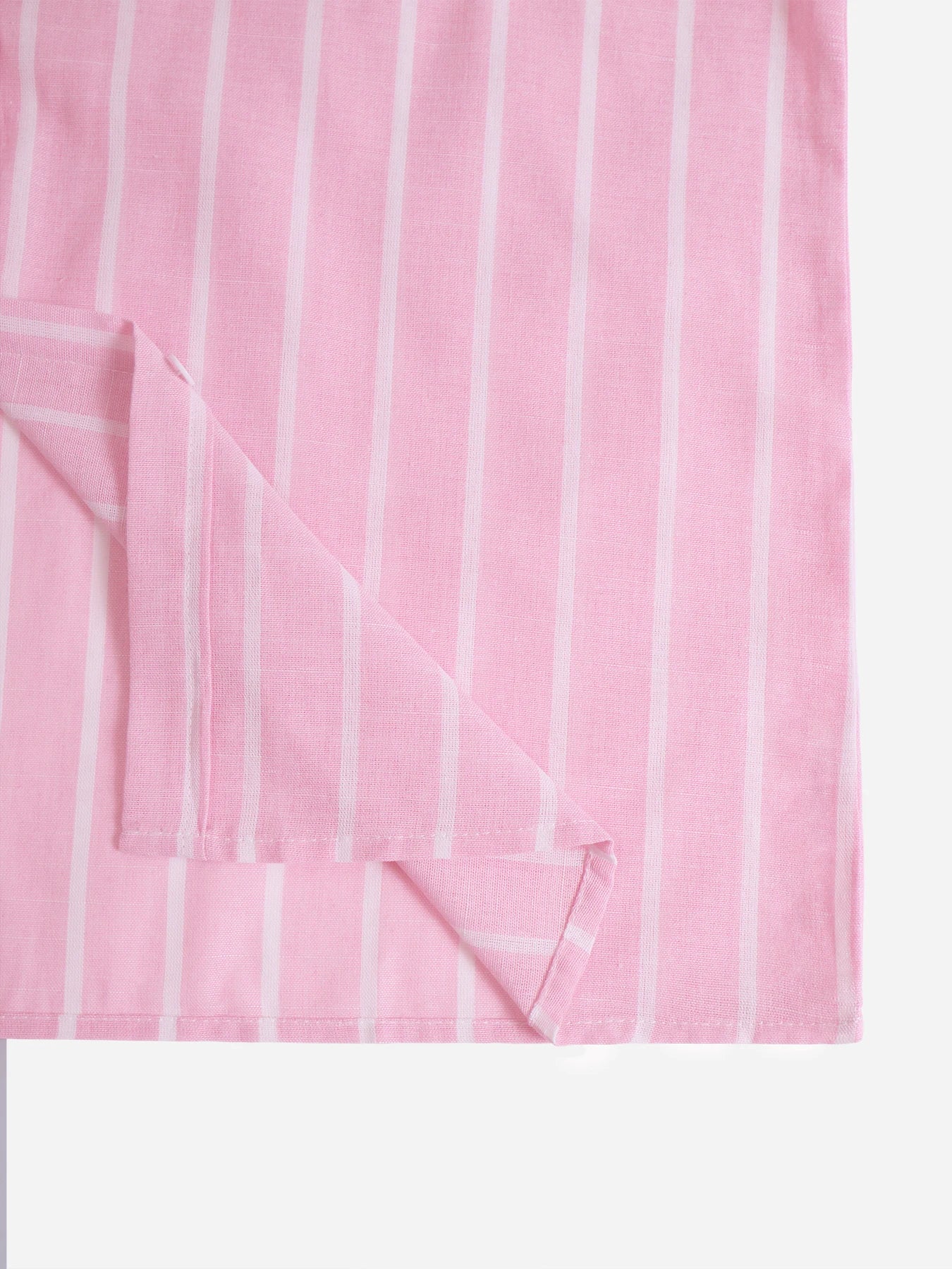 Women’s Casual Loose-Fit Striped Shirt – All-Season Woven Fabric Sports & Leisure Homewear Top