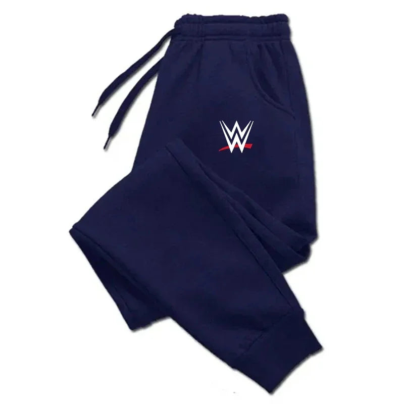 2025 Autumn Winter Men’s WWE Printed Jogging Pants – Sports Casual Drawstring Fitness Running Pants 🏋️‍♂️🔥