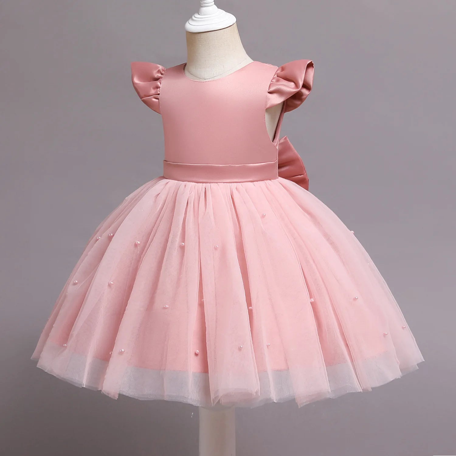 Hello Kitty Girls Lace Tulle Tutu Dress – Sleeveless Princess Wedding & Party Gown for Kids