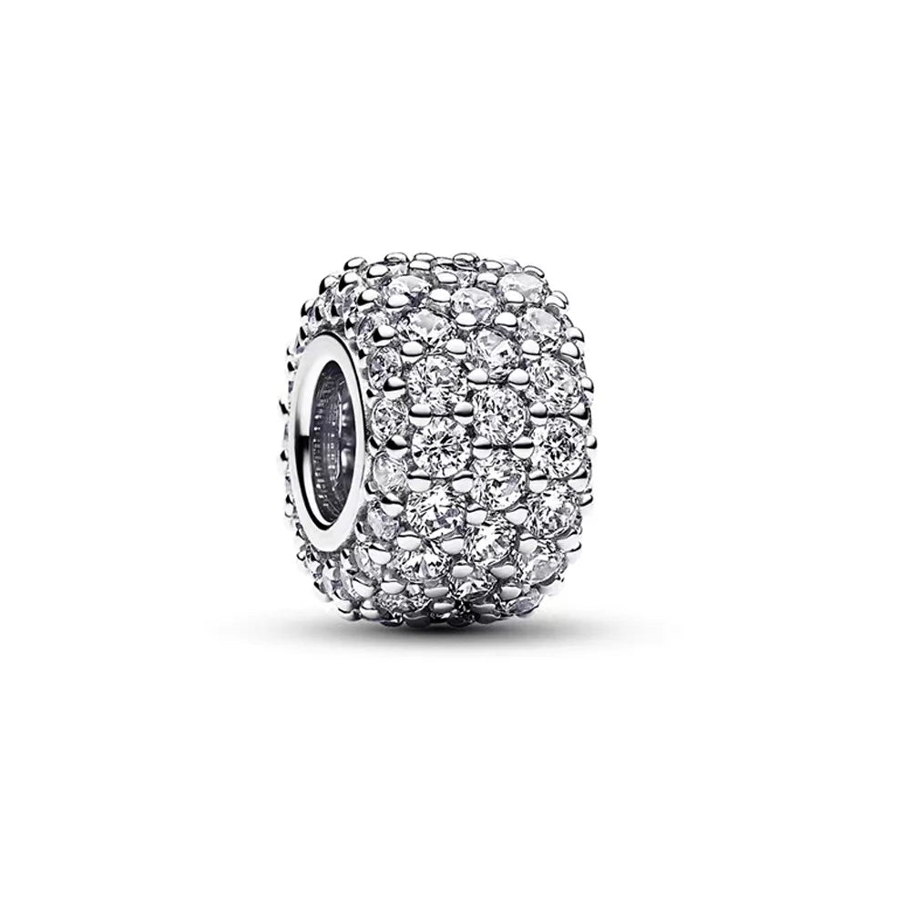 925 Sterling Silver Colorful Bow Necklace Ring Earring Set Crystal Jewelry for Women Gift