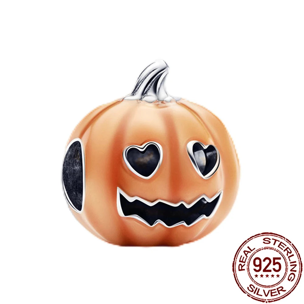 Gothic 925 Sterling Silver Grim Reaper Skull Charm Bead Fit Pandora Bracelet