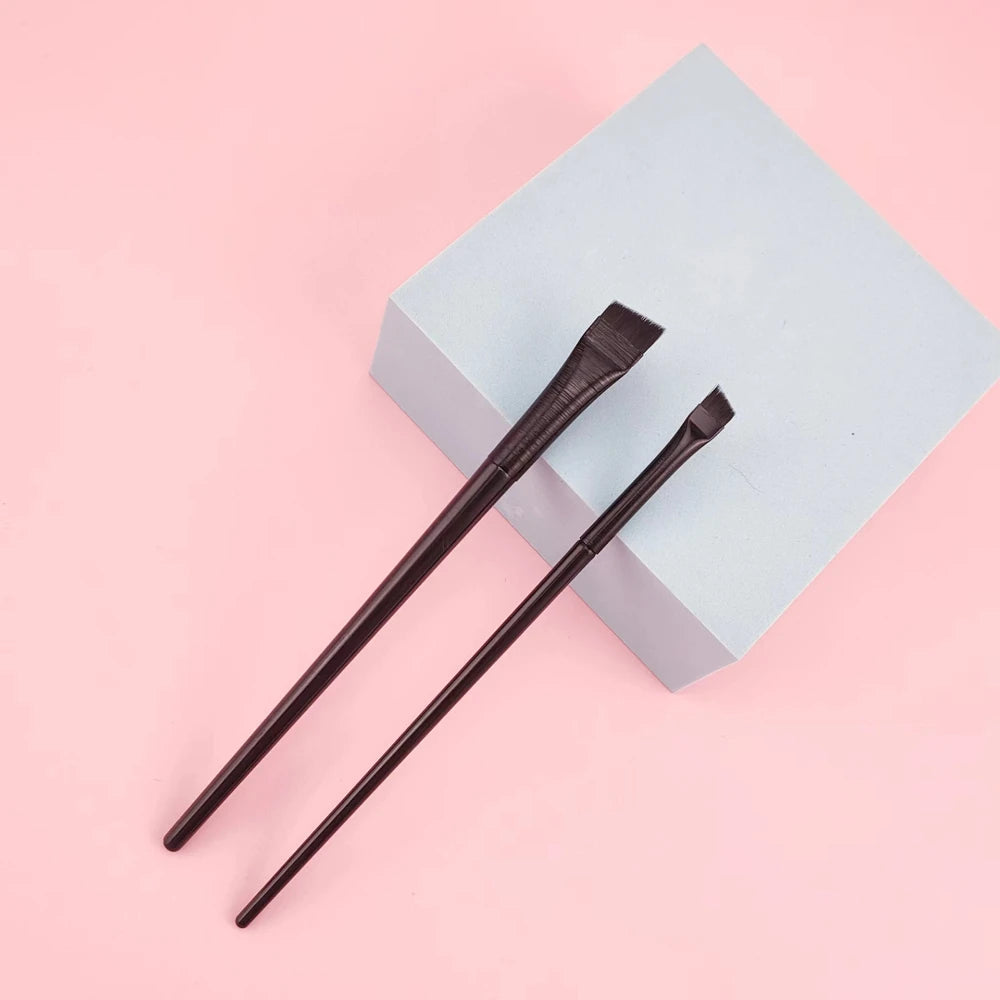 Cosmetics Brush Make Up Tool Beginners Angled Fine Eyeliner Brushes Eyeliner Eyebrow Tools for Kids or Girls Beginners