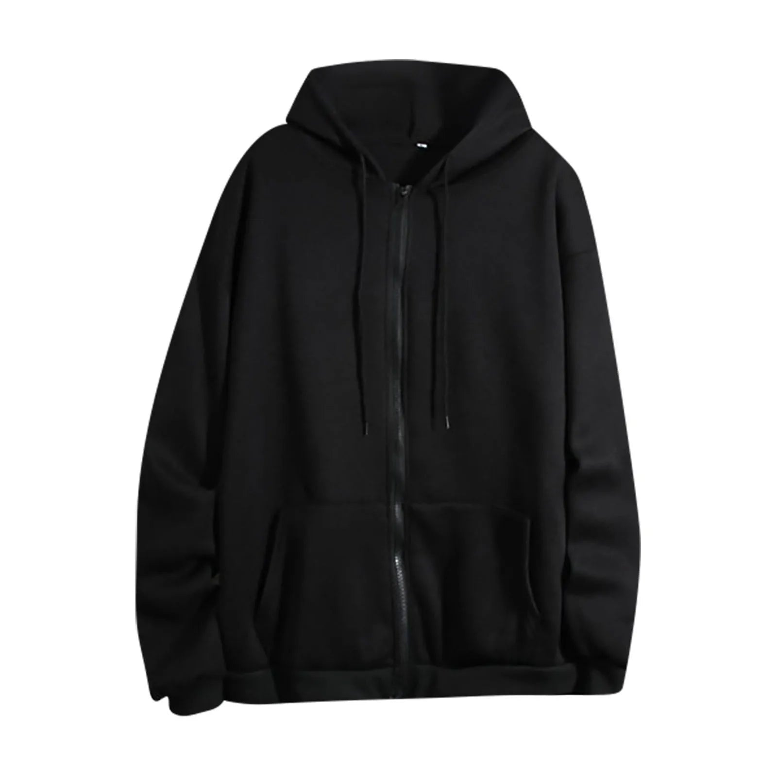 Spring Autumn Women Solid Color Hooded Sweatshirt Coat | Zipper Pocket Hoodie Jacket | Casual Outerwear Femme