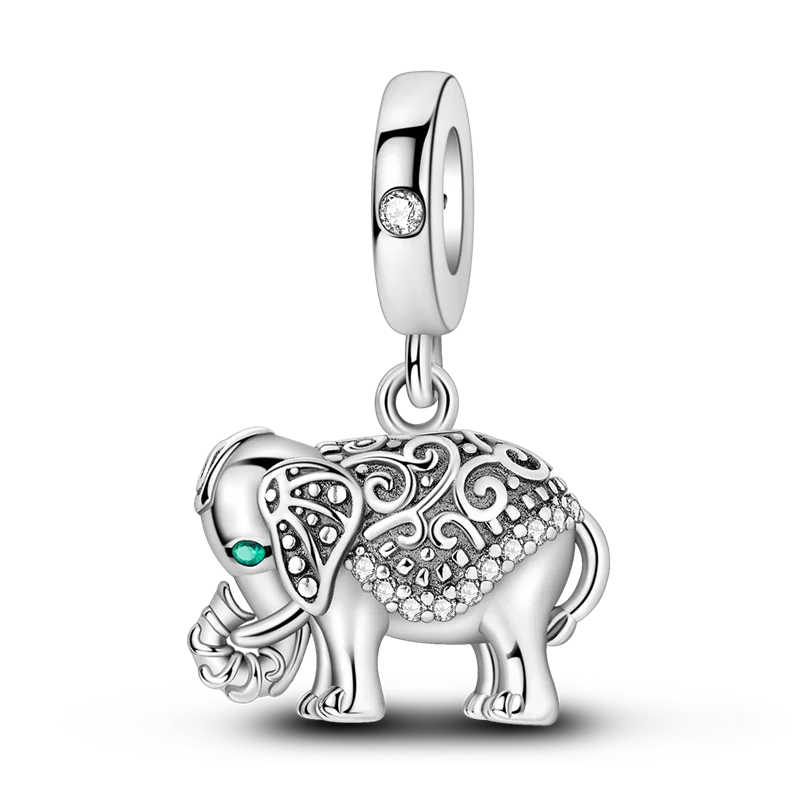 925 Sterling Silver Animal Series Charms | Horse, Squirrel, Elephant, Llama, Snake & Fox Fit Pandora Bracelet Original Jewelry