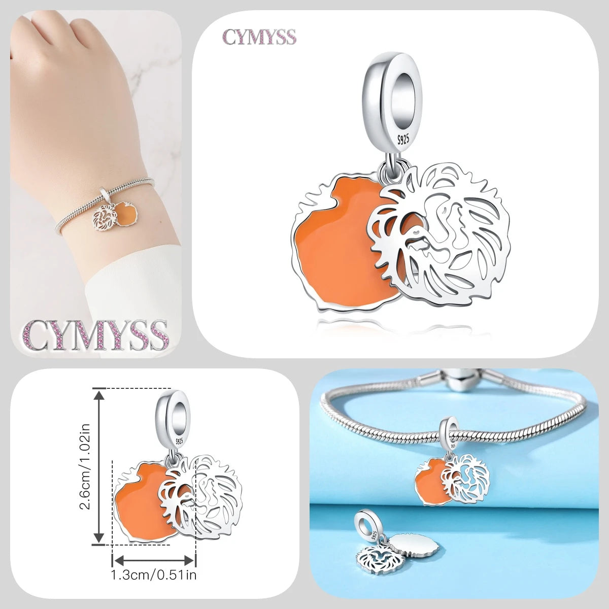 Hot Sale 925 Sterling Silver Dog & Cat Pet Charms | Cute Animal Pendant for Women Bracelet & Necklace DIY Jewelry Gift