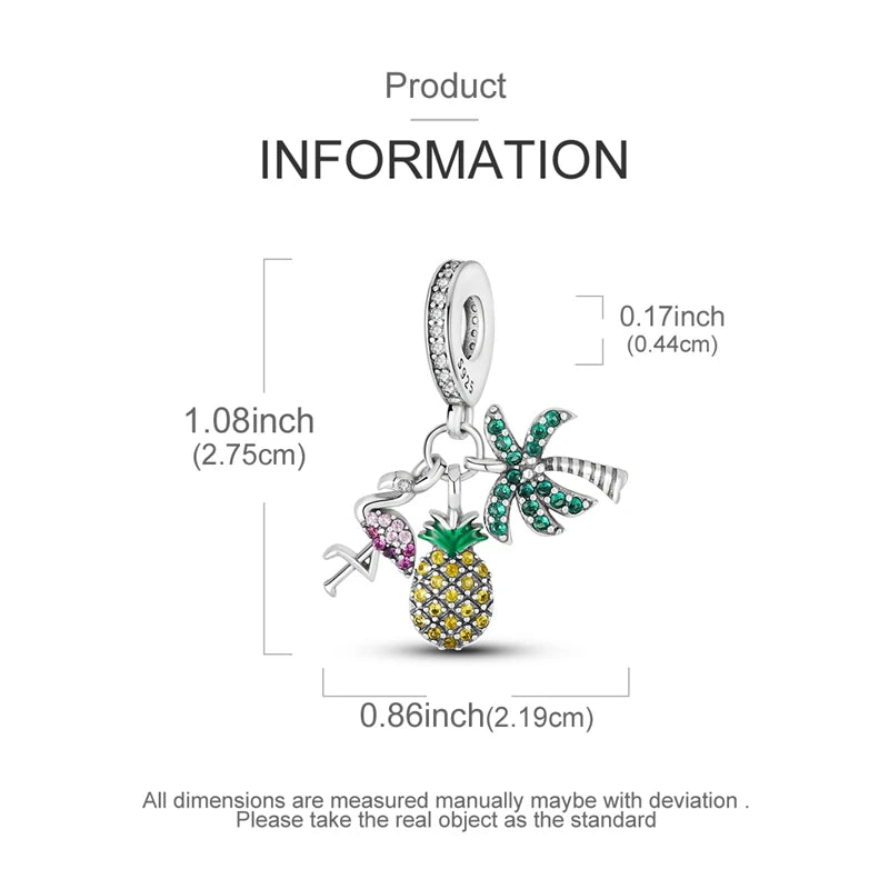 New Summer Ocean Silver Plated Sea Turtle & Starfish Shell Charm | DIY Bracelet Jewelry for Women