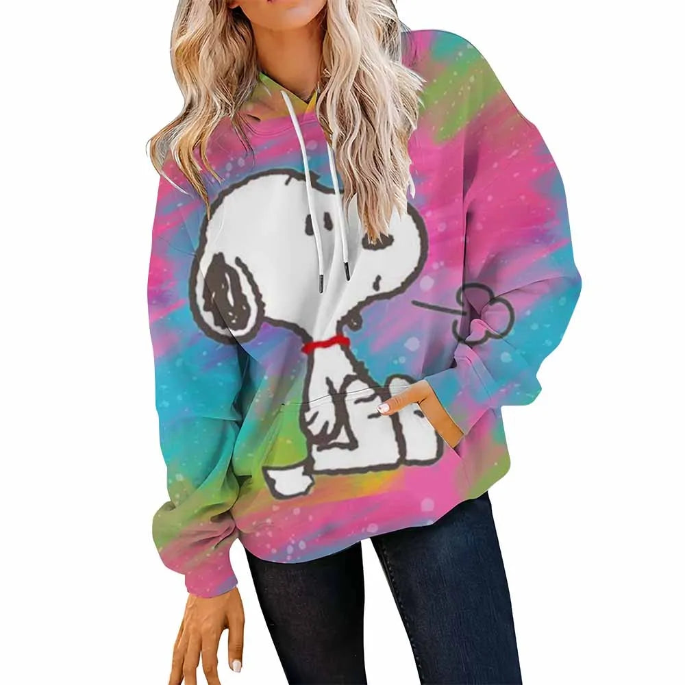 Women’s Disney Stitch Long Sleeve Hoodie – Unisex Round Neck Sweatshirt Y2K 90s Gothic Autumn Winter Pullovers 🐾❄️