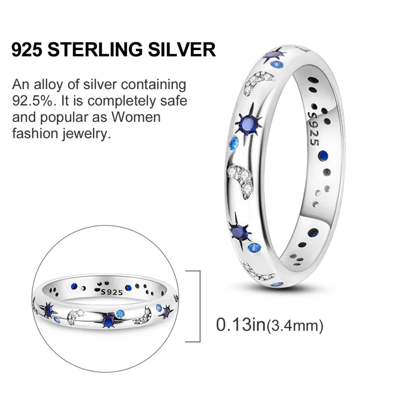925 Sterling Silver Eternal Love Dewdrop Firefly Glow-in-the-Dark Ring for Women | Fashion Engagement & Wedding Jewelry