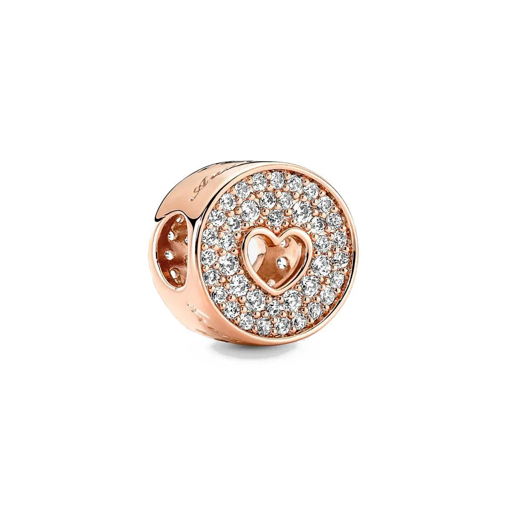 Hot Selling Rose Gold Firefly & Key Pendant Bead | 925 Sterling Silver Charm for Original European Bracelet