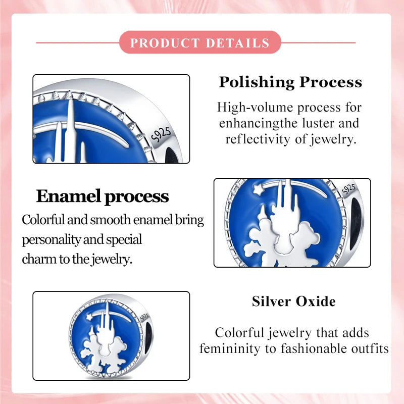 Hot Sale 925 Sterling Silver Princess Charm – DIY Women’s Bracelet Gift