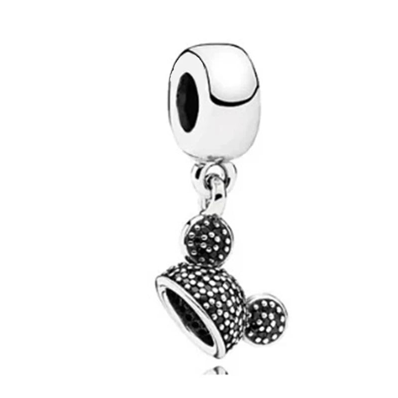 New Miniso 925 Sterling Silver Minnie Mickey Donald Duck Charm Beads | Fit Original Bracelet Necklace DIY Jewelry Gift for Women