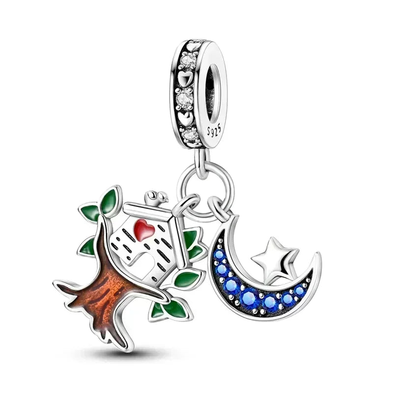 2025 Hot Sale 925 Sterling Silver CZ Pave Mother’s Embrace Dangle Charm | Fit Original Pandora Bracelet DIY Jewelry