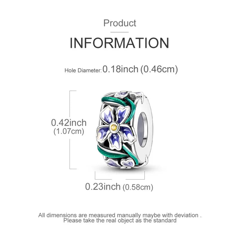 925 Sterling Silver Colorful CZ Zircon Dangle Charm | 2025 New Fashion Bead | Fits Pandora Bracelet | DIY Jewelry Gift