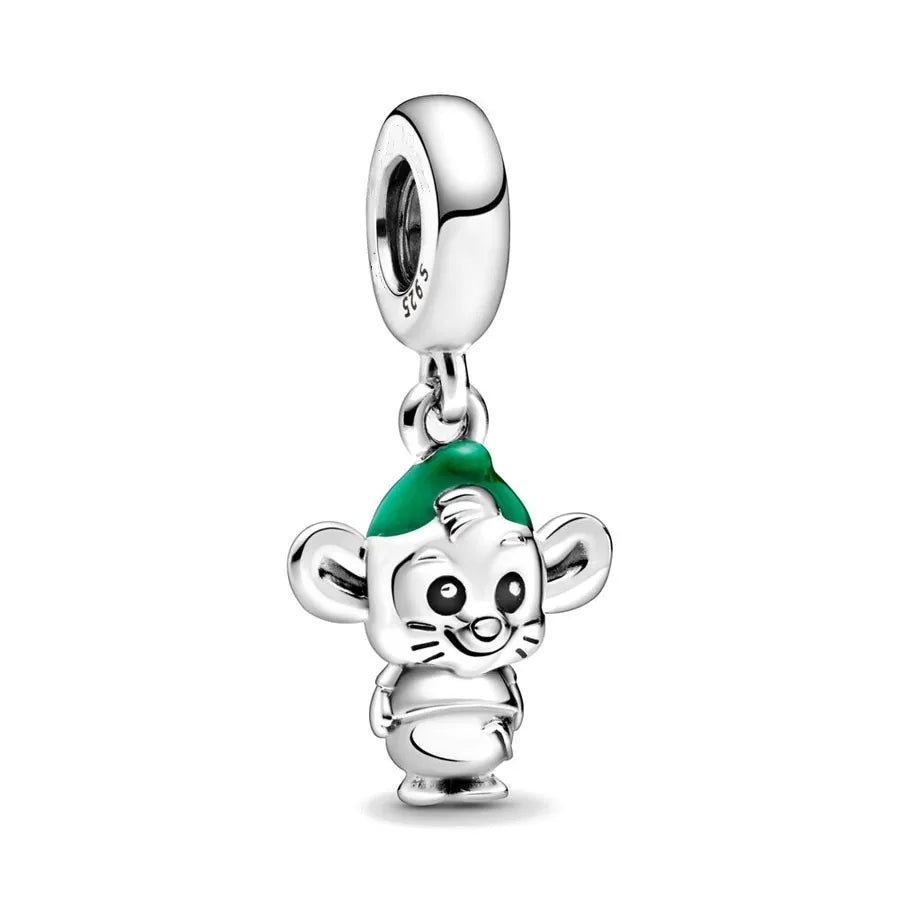 2025 Hot Selling 925 Silver Animal Beads | Elephant, Dog, Bear & Mouse Pendant for European Original Bracelets DIY Jewelry