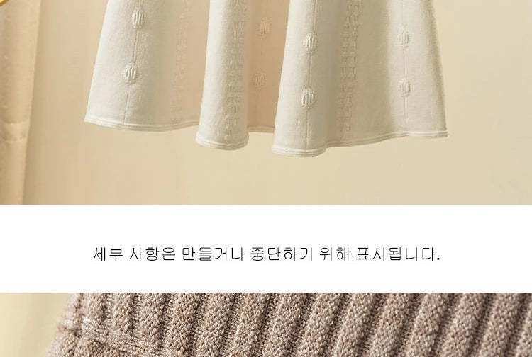 High Waist Knitted Midi Skirt – Women’s Sweater Matching Large Flounce A-Line Umbrella Skirt | Spring, Autumn & Winter
