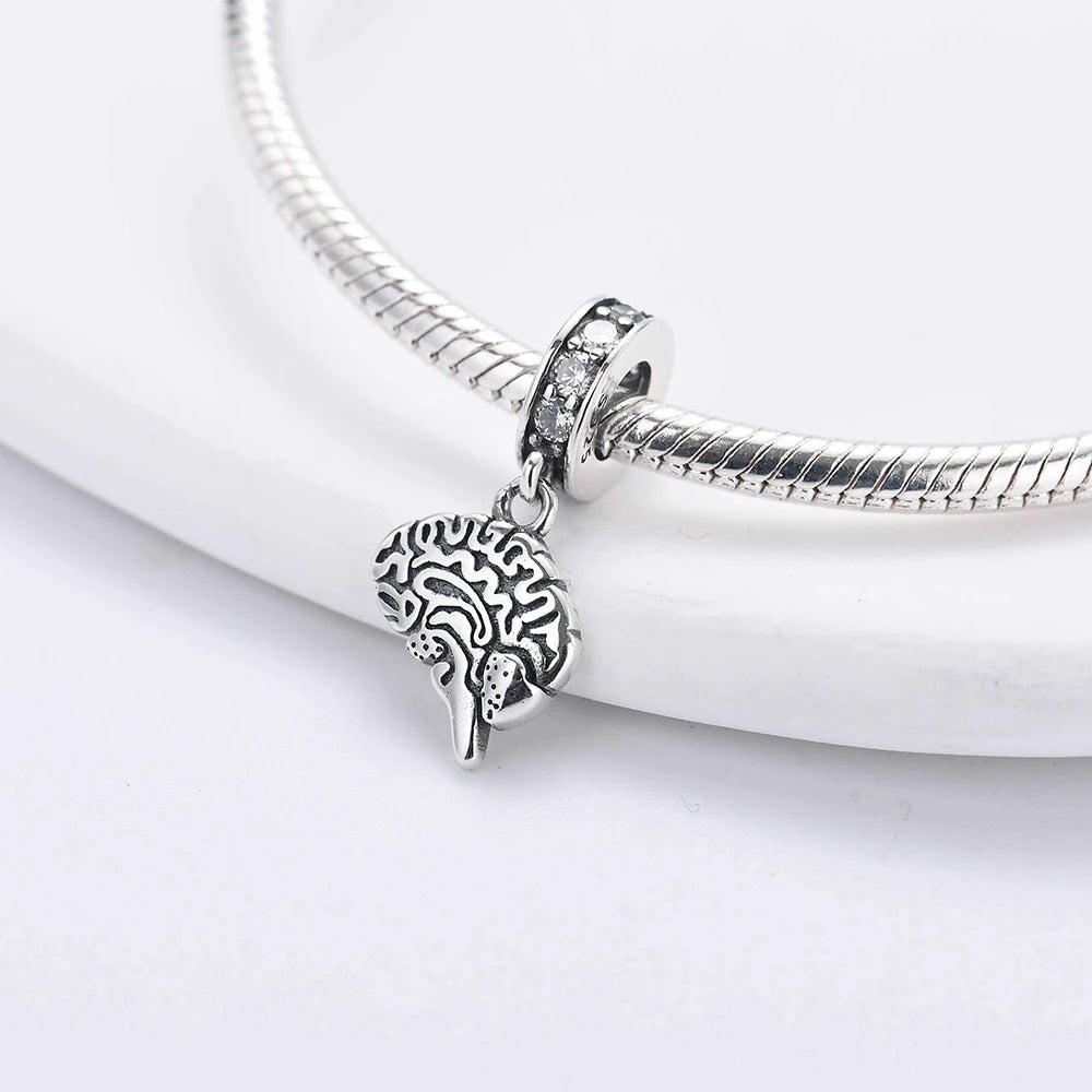 925 Sterling Silver Wine Pot, Cross, Heart & Organ Charms – Fit Pandora Bracelet, DIY Women’s Religious Jewelry