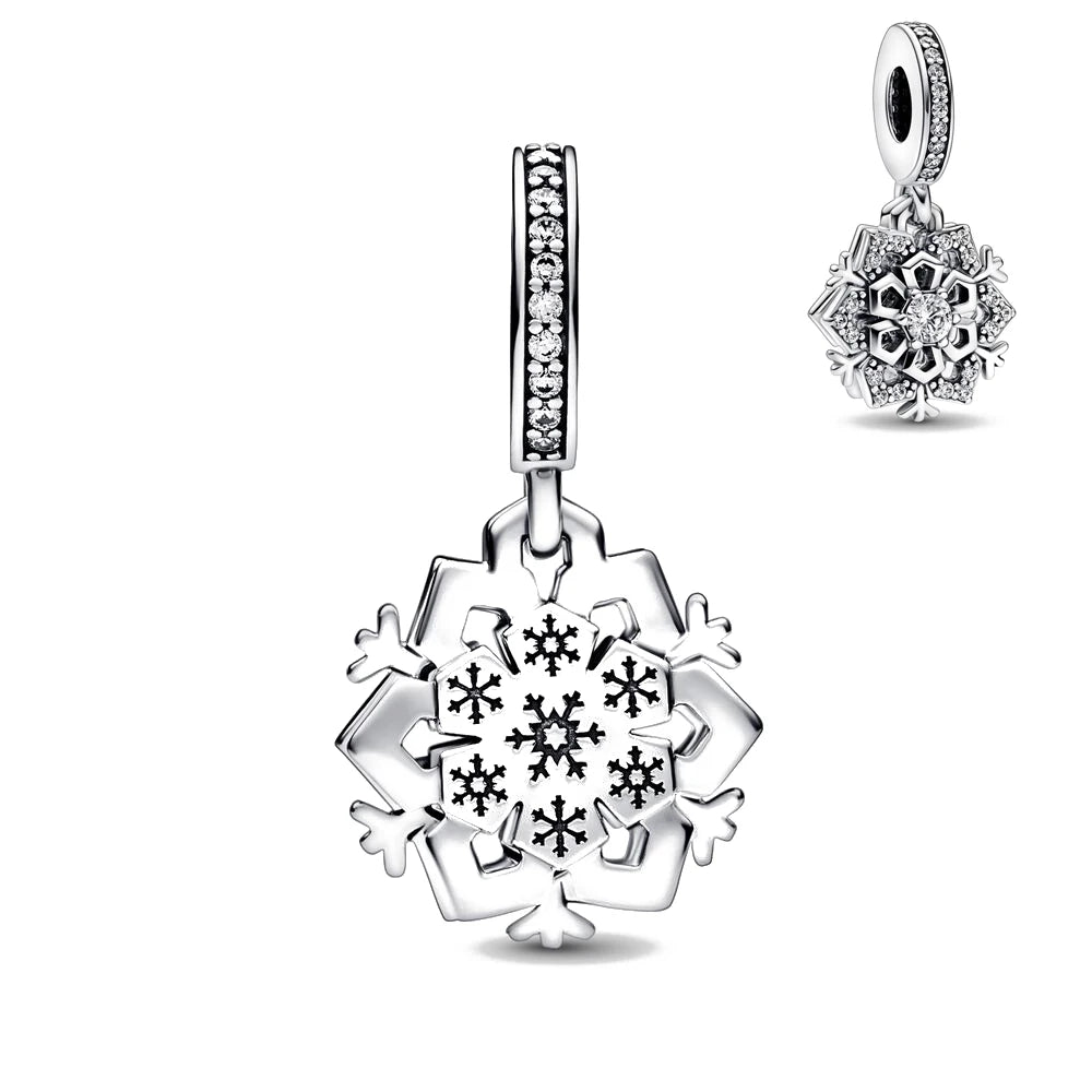 New 925 Sterling Silver Christmas Tree Snowflake Deer Sweater Charm | Fit Original Bracelet DIY Women Jewelry Gift