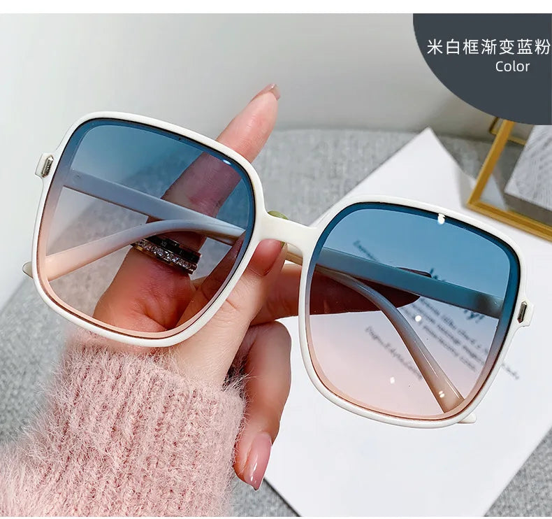New Oversized Rectangle Sunglasses – Women’s Fashion Square Sun Glasses & Men’s Classic Vintage Eyewear | UV400 Oculos De Sol