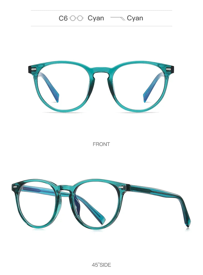 GENEVIEVE Round Women’s Glasses 👓 Anti-Blue Light Photochromic 2117